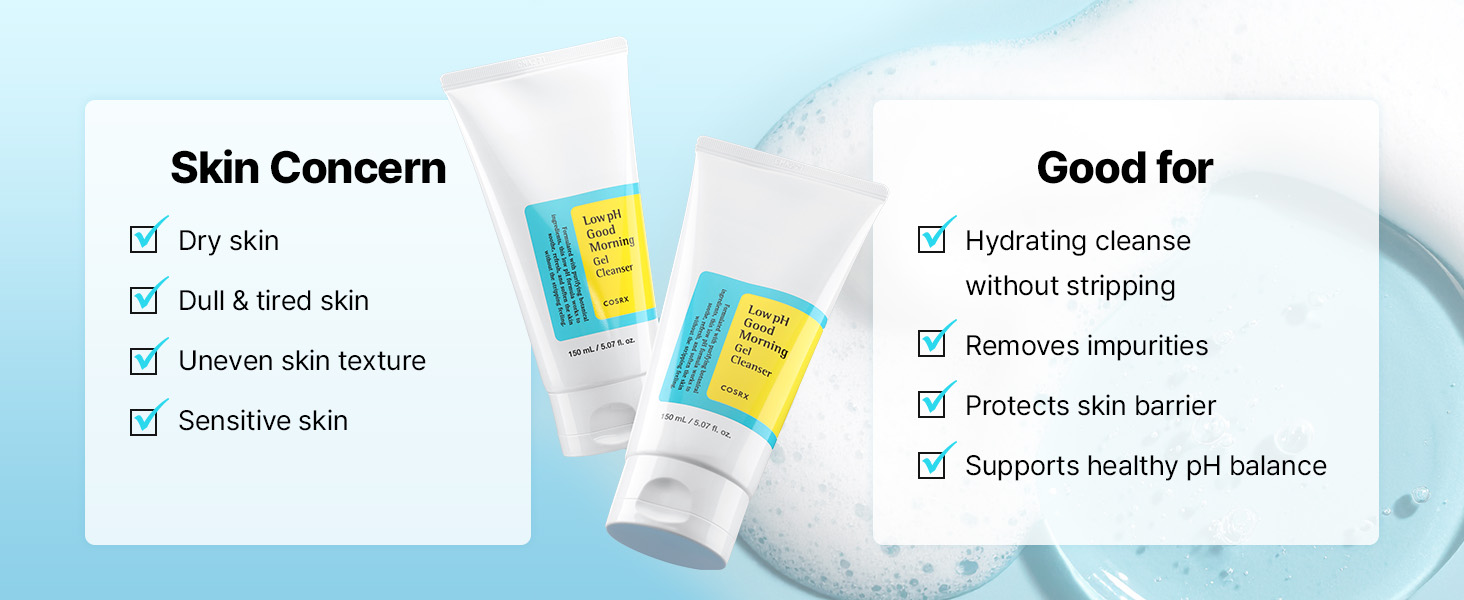 real results uneven ph balancing cleansing nourishing dry dull sensitive skin korean skincare