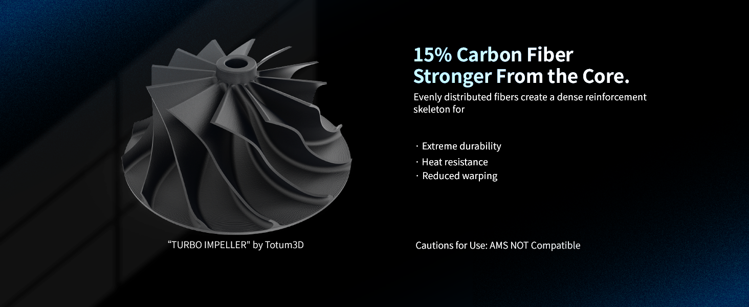 Siraya Tech Fibreheart PPA-CF 3d filament Enhanced Strength and Durability