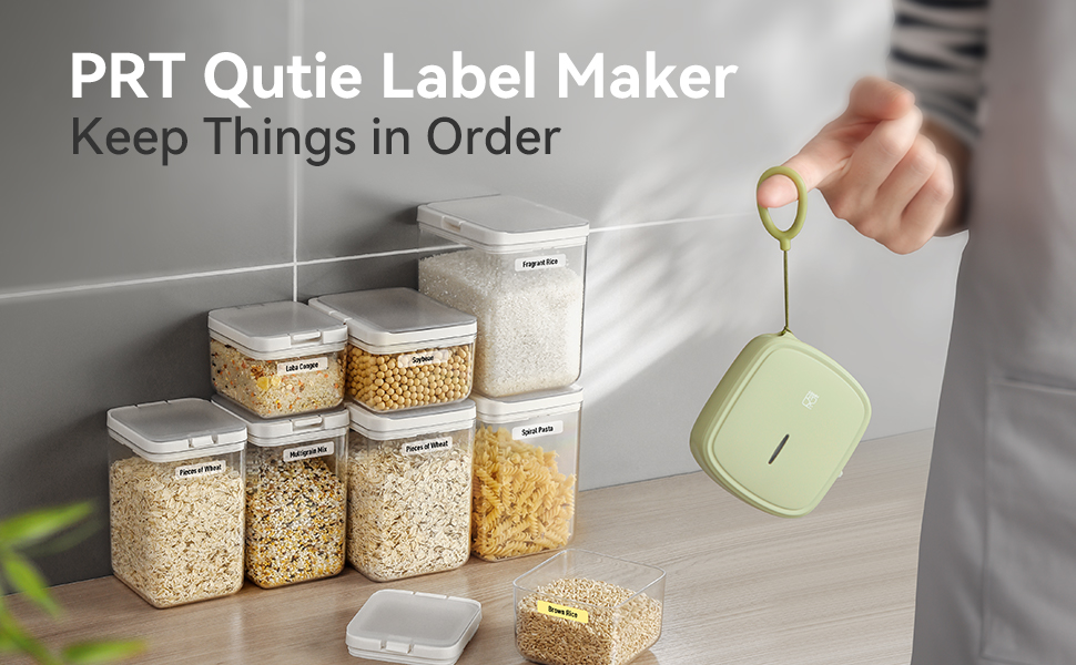 Qutie Label Maker Machine,Customizable Portable Bluetooth Sticker