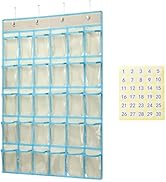 KEEPJOY Classroom Pocket Charts for Cell Phone Calculator Holders, Pocket Organizer for Cell Phon...