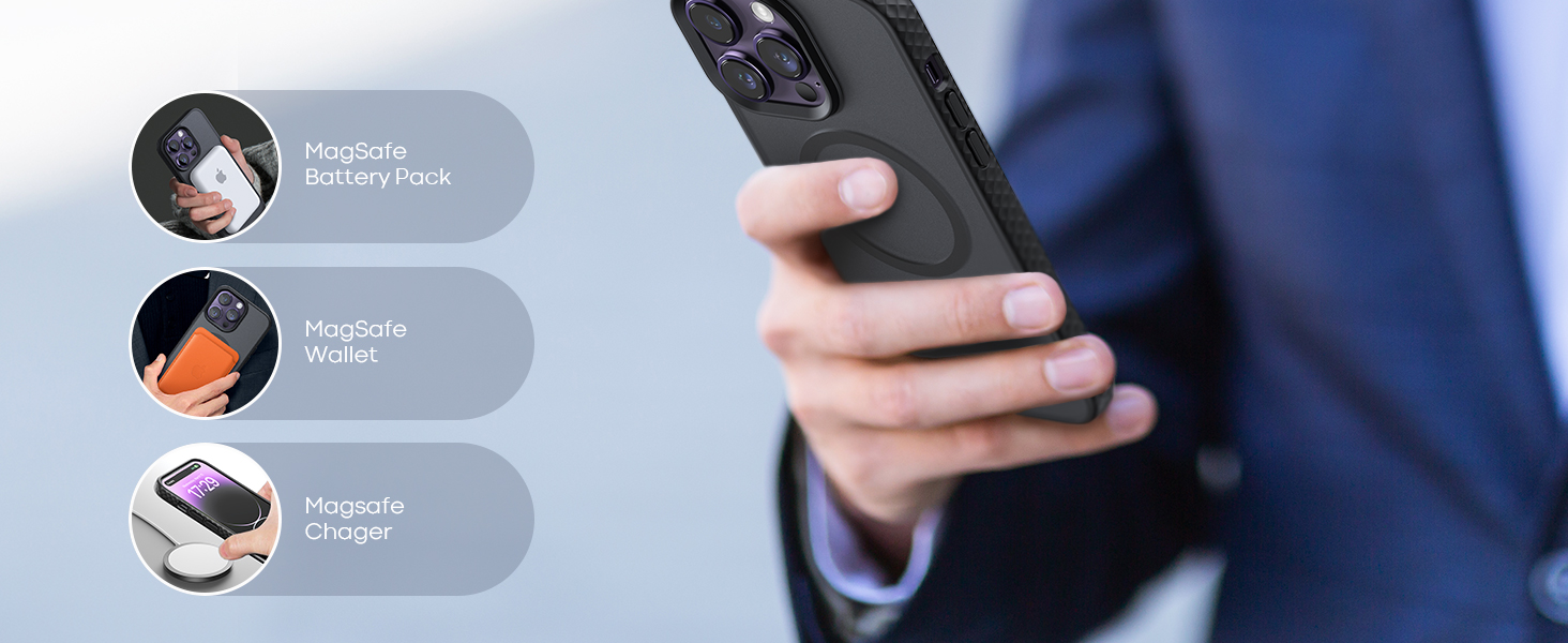 Lamicall Magsafe Magnetic iPhone 14 Pro Max Case 