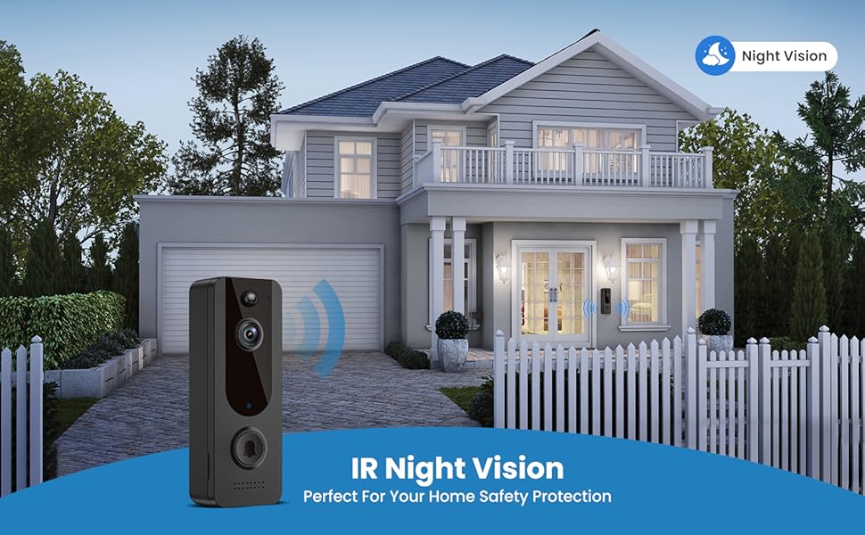 Aiwit Video Doorbell, Wireless Home Surveillance Camera