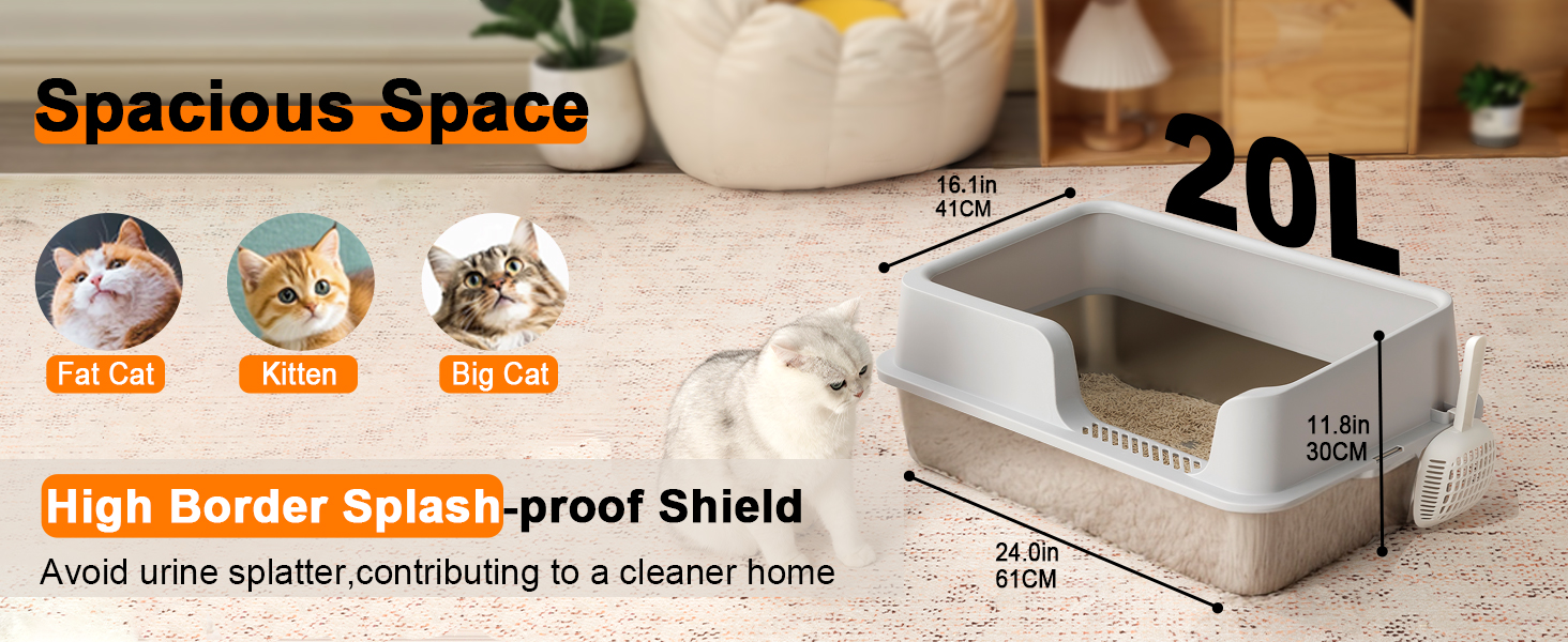 cat litter box large