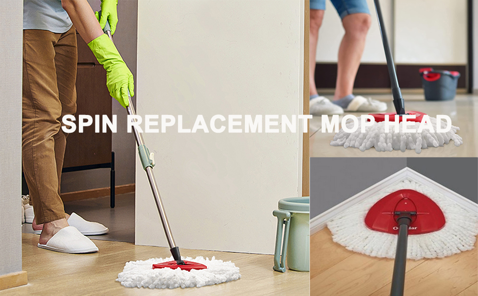Spin Mop Refill Replacement Head Compatible with Ocedar and Vileda