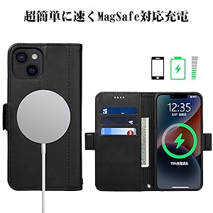 Amazon.co.jp: iPhone 14 ケース 手帳型 MagSafe対応 iPhone14