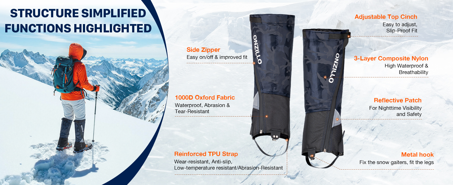 leg gaiters hiking
