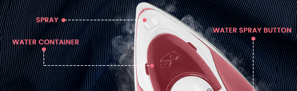 steam iron blue