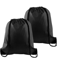 Amazon.com | PLULON 25 Pcs Black Drawstring Bags Bulk, Black