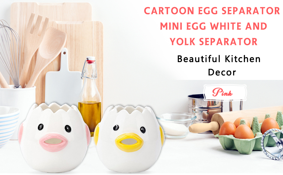 UNIVERSE LIGHTS Cartoon Egg Separator Mini Egg White And Yolk Separator