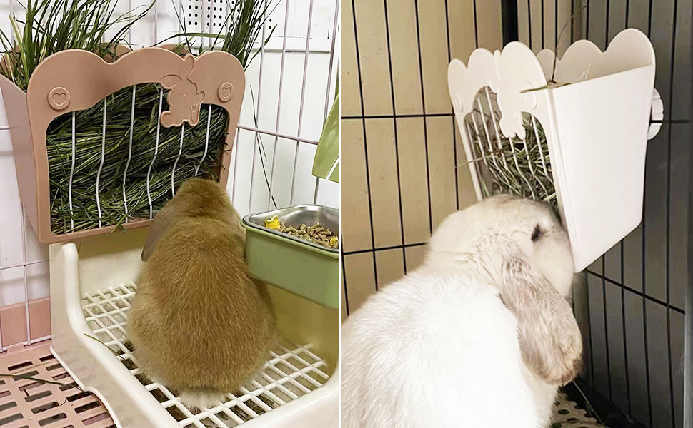 RMNHPTK Rabbit Hay Feeder, Large Capacity Hay Dispenser