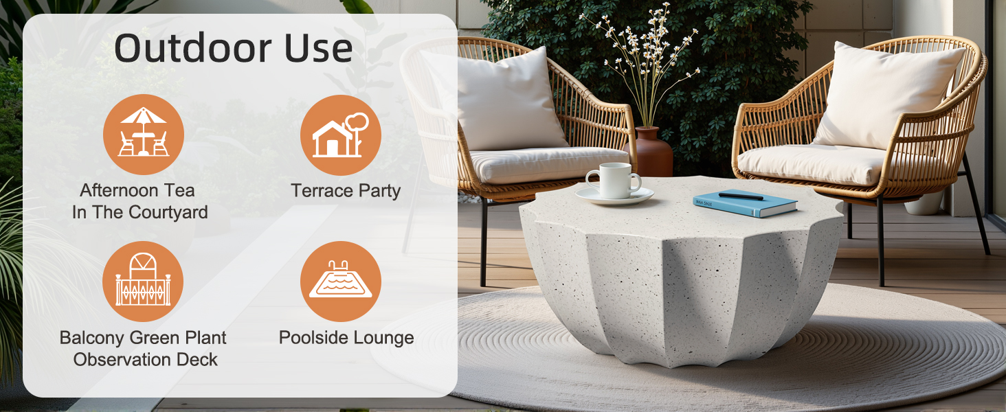Patio Round Coffee Table