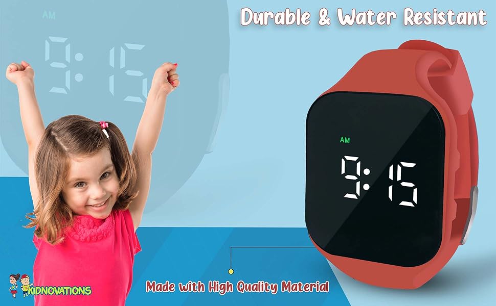 Kidnovations Square Button Potty Training Watch Toilet Training Timer