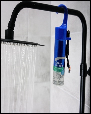 The Original, Reusable, Hanging Shaving Cream Can Accessory Cap with Razor Holder for Women and Men