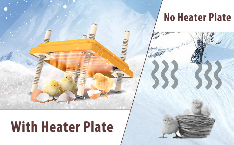 Ganggend Chicken Brooder Heat Plate for Chicks, 12" x 12" Chicken Brooder Heater