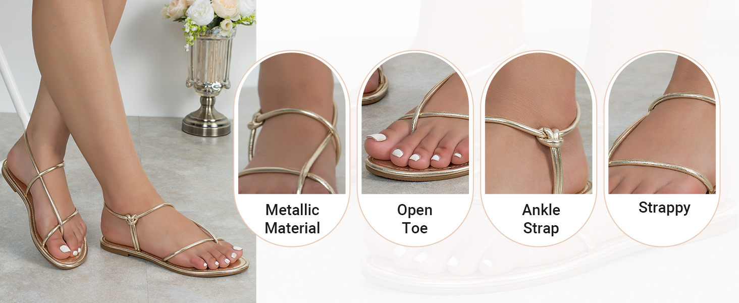 women gold sandals