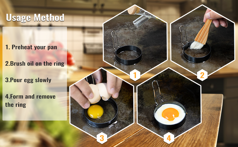 SHINESTAR 6Piece Griddle Breakfast Kit for Blackstone Complete Set