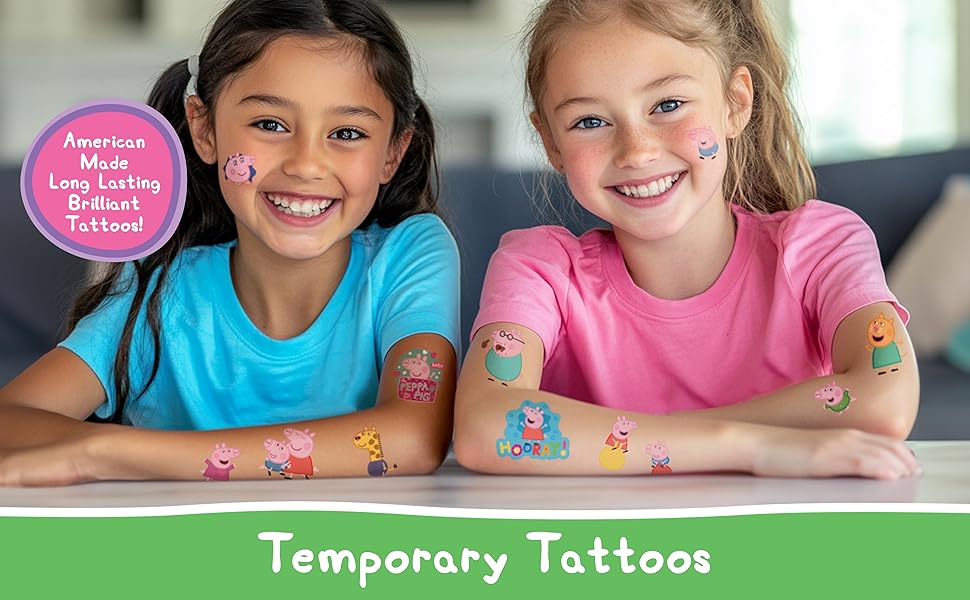 Peppa Pig Temporary Tattoos