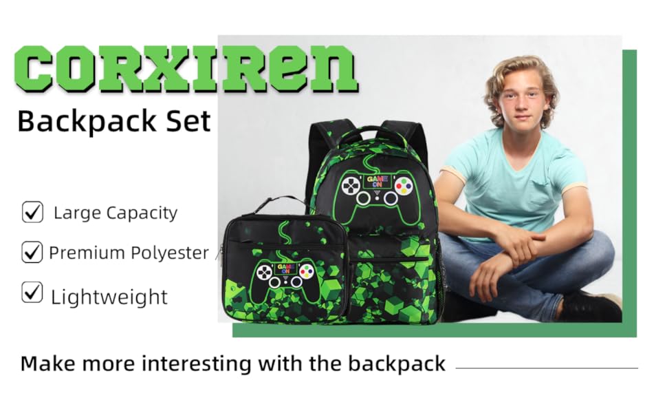 Backpack Set with Lunch Box