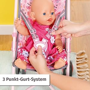 Baby born Stroller Doll's Pram Pram Doll Accessories Dolls Bugg Buggy for Dolls