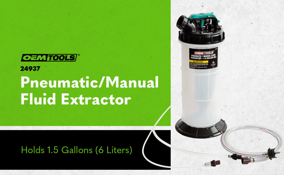 OEMTOOLS 6L Pneumatic Fluid Extractor, Multi, One Size, 24937 Amazon.ca