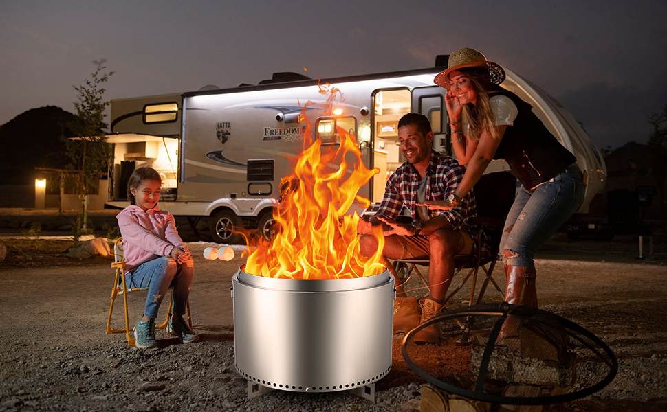 smokeless fire pit