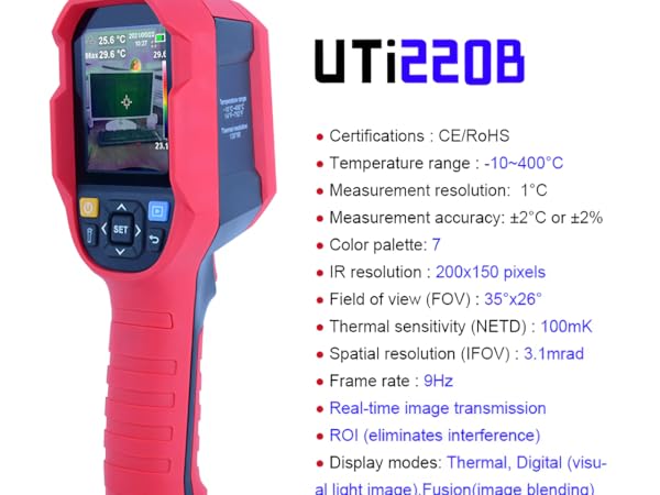 UNI-T サーマルカメラ Amazon.com: UNI-T Uni-Trend Infrared Thermal Imager UTi165A+