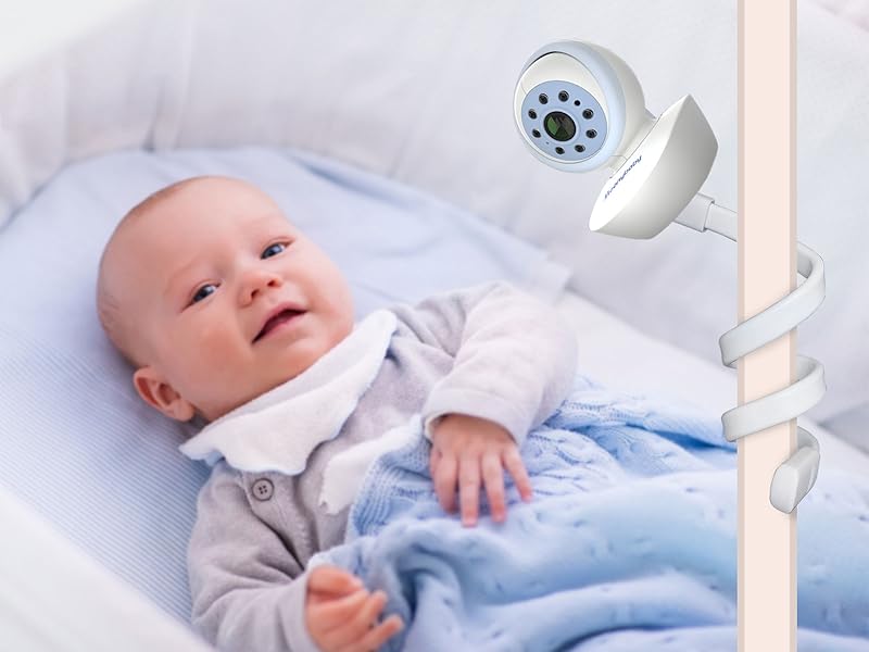 MONI୨୧ Amazon.com: Baby Monitor Crib Mount with 20 Inch Flexible