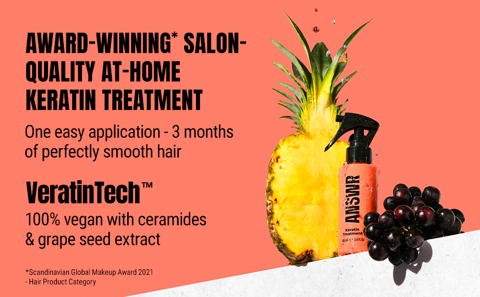 ANSWR Keratin Hair Treatment Athome Salon Quality Keratin Smoothing