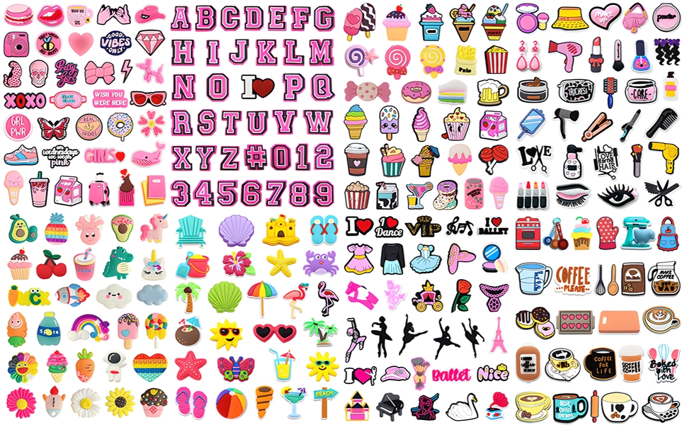 Pink Girls Shoe Charms