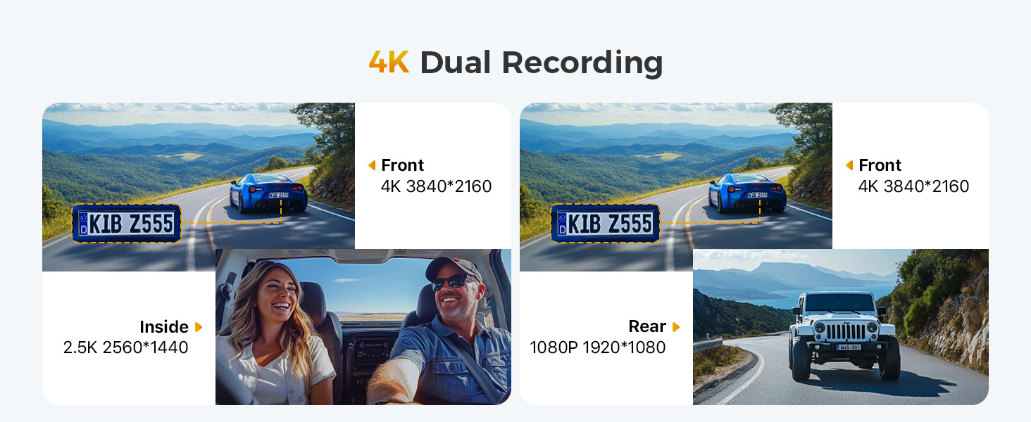 dash cam front and rear