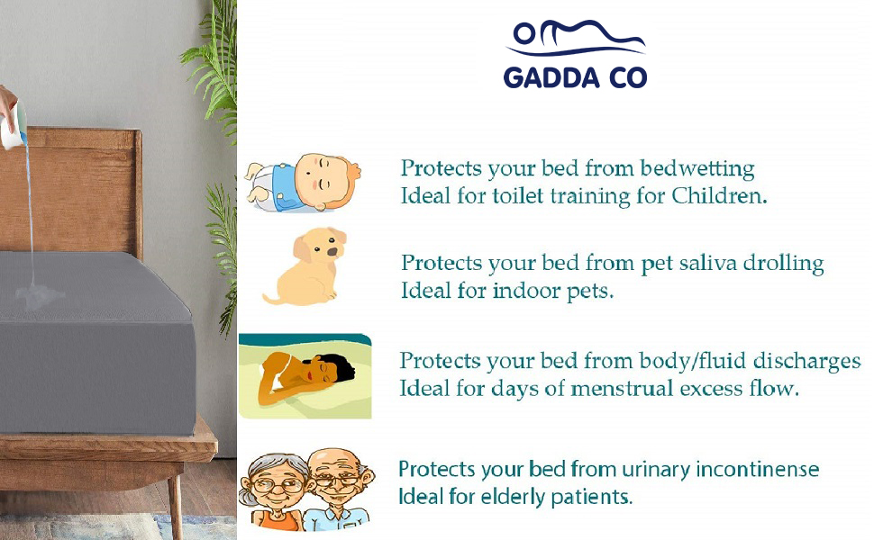 kids mattress protector, 100 waterproof mattress protector, waterproof bedsheet