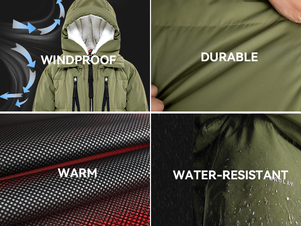 polyester water-resistant 90% duch down