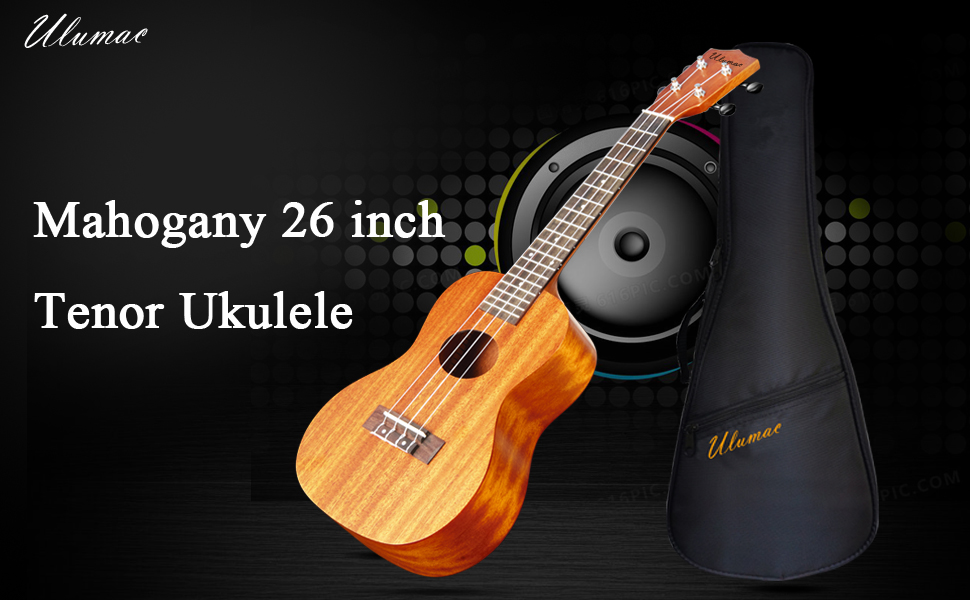 Ukulele Tenor 26 Inch Professional Mahogany Solid Top Ukelale for