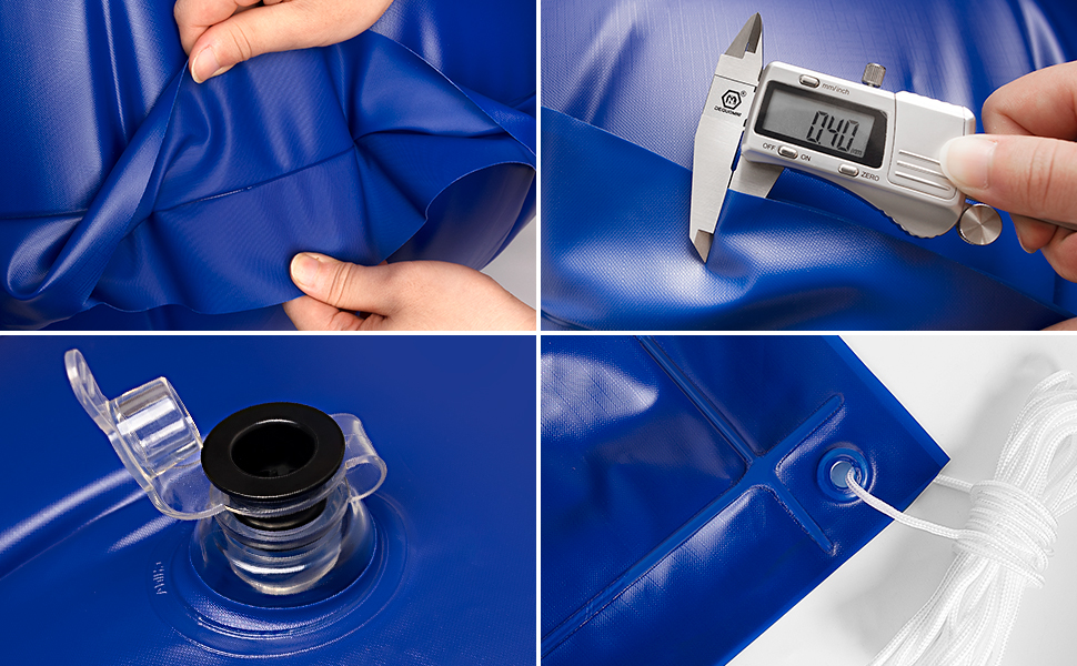 4 x 8ft Pool Pillows for Above Ground Pools, 0.4mm Thicker