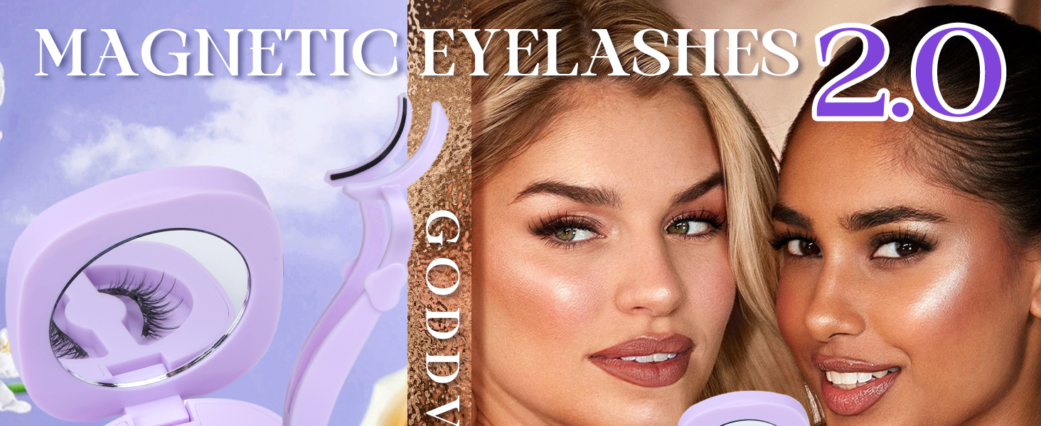 Magnetic Eyelashes 2.0 Spiky Manga Magnetic Eyelashes Without Eyeliner Wispy Natural Magnetic Lashes