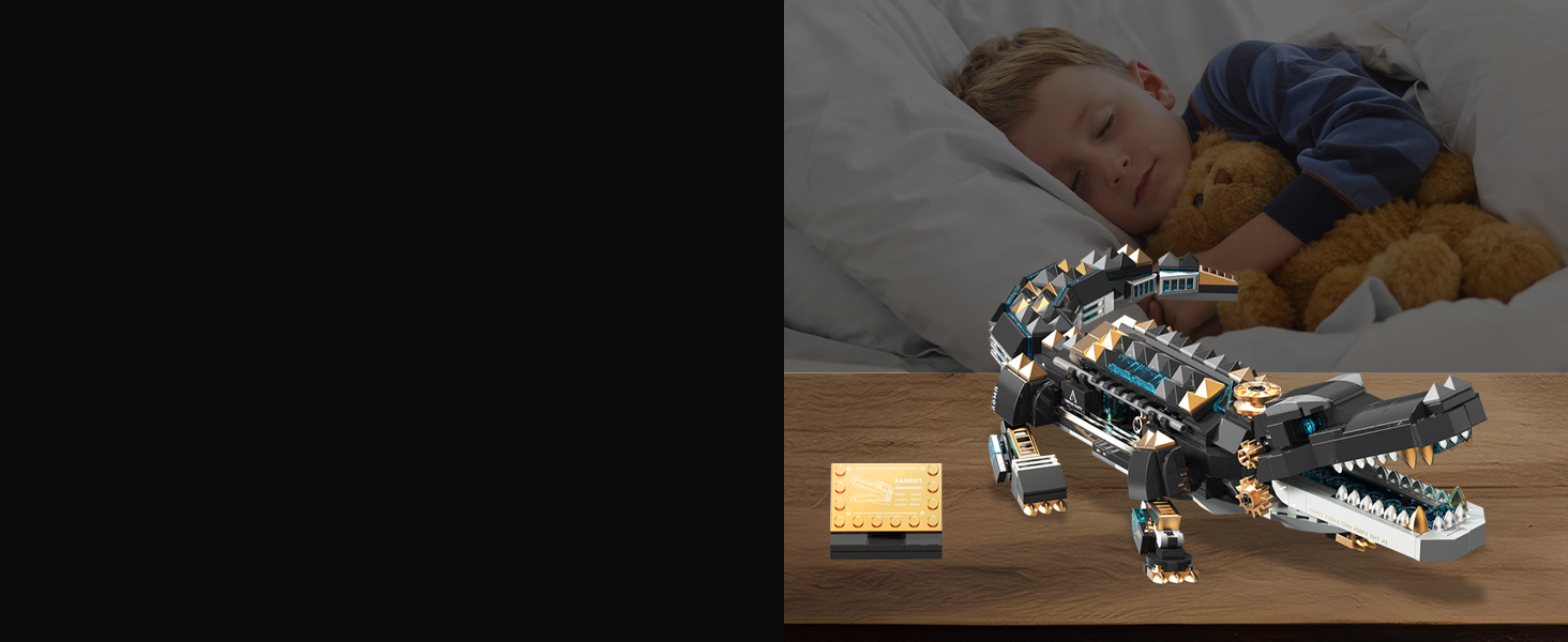 WINGIFT 541 Piece Crocodile Building Sets, Sea Creatures