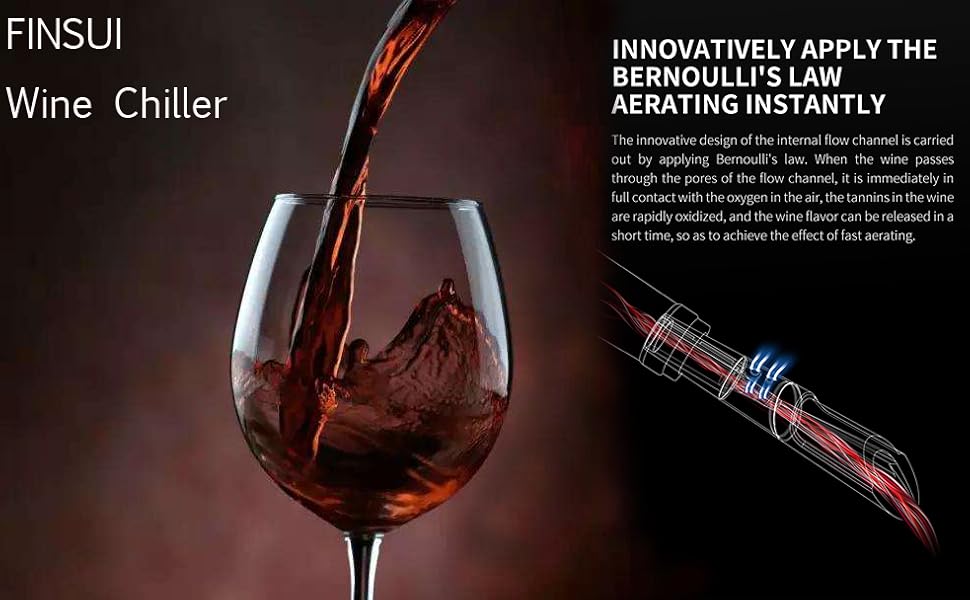 Wine Chiller, Upgraded 3in1 Stainless Steel Wine Bottle Cooler Stick