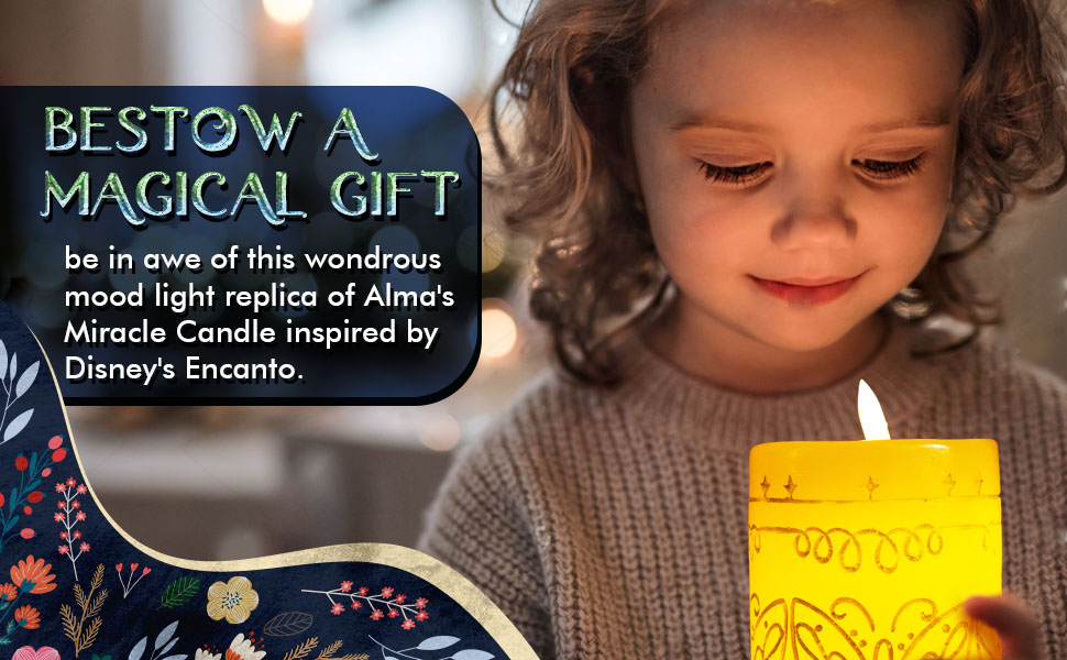 Ukonic Disney Encanto Alma's Miracle LED Flameless Candle