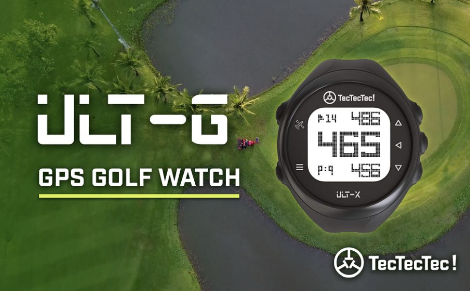 TecTecTec ULTG Golf GPS Watch, Preloaded Worldwide Courses