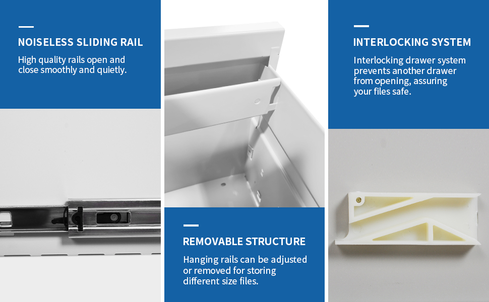 Yukimo Vertical File with Drawer, 2 Drawer File