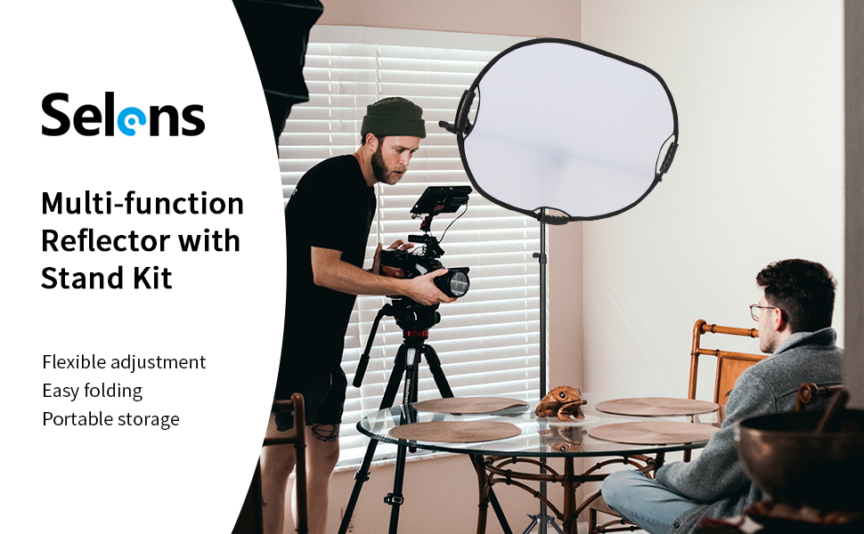 Selens Photography Reflector Stand kit, 24x36 inches 5 in