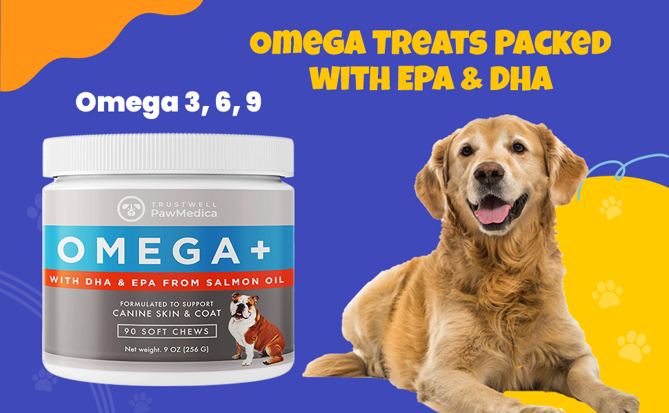 PawMedica Omega 3 for Dogs, Dog Skin and Coat Supplement for Dogs with Fish Oil