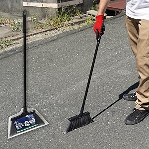 Amazon.co.jp: アズマ 化繊現場ほうき短柄 現場ほうき 箒 化学