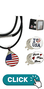 Golf Gifts Ball Marker Neck Hat Clip Value Set