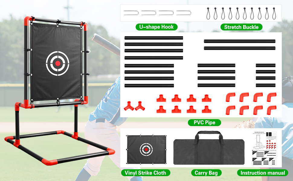 strike zone target for blitz ball and wiffle ball
