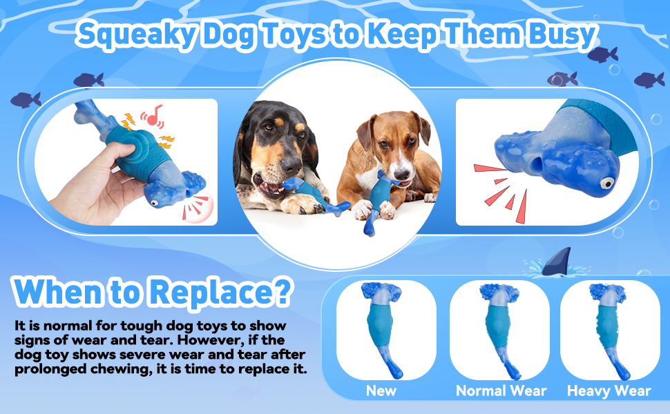 Indestructible Dog Toys for Aggressive Chewers-Blue-4