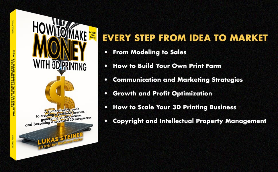 How to Make Money with 3D Printing: a guide to creating a profitable business, generating passive income, and becoming a successful 3D entrepreneur 3 How to make money with the 3D printing