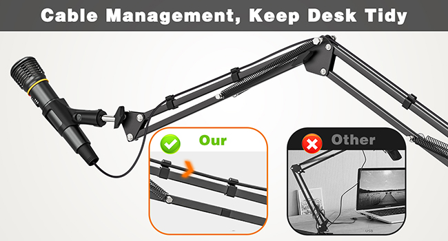 Mic boom arm stand