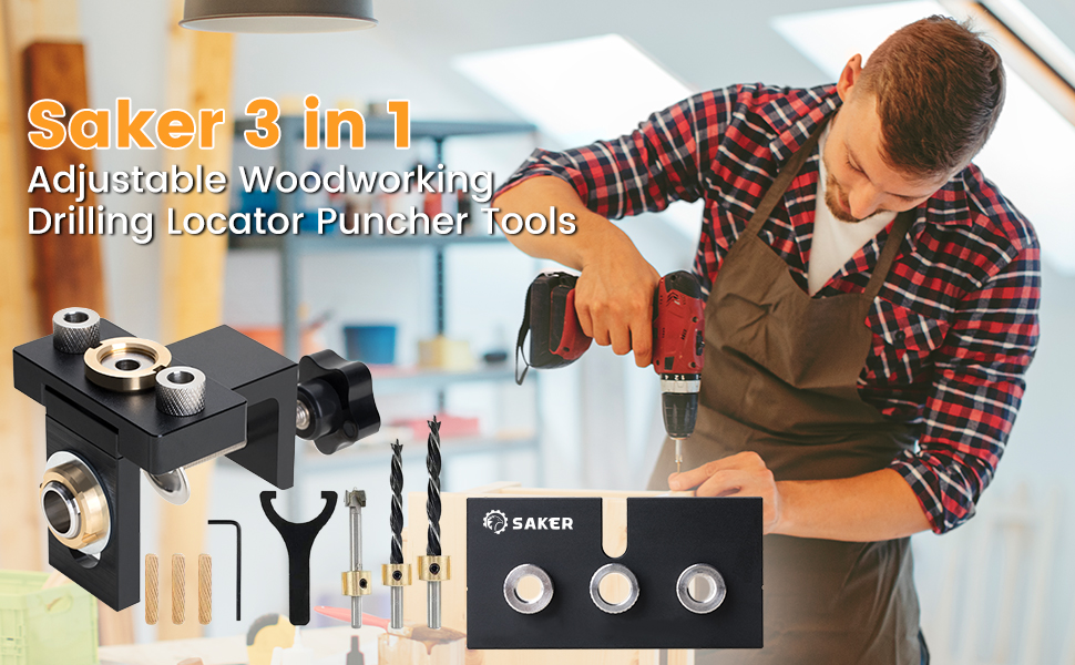 Adjustable Woodworking Drilling Locator Puncher Tools