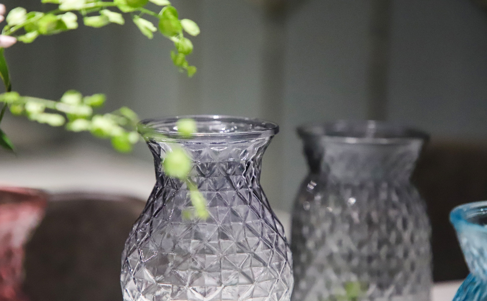 ガラス製フラワーベース パープルと透明のグラデーション Amazon.co.jp: OFFIDIX 花瓶 ガラス製 グラデーション 透明